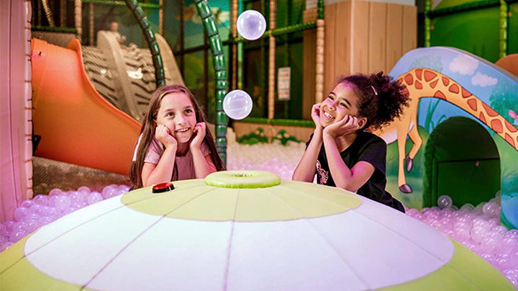 Jungle Themed Contained Playground